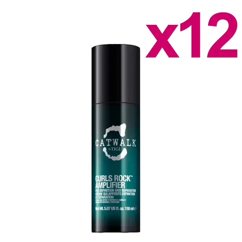 TIGI Kit Curls Rock Amplifier 12 Pezzi x 150ml Catwalk