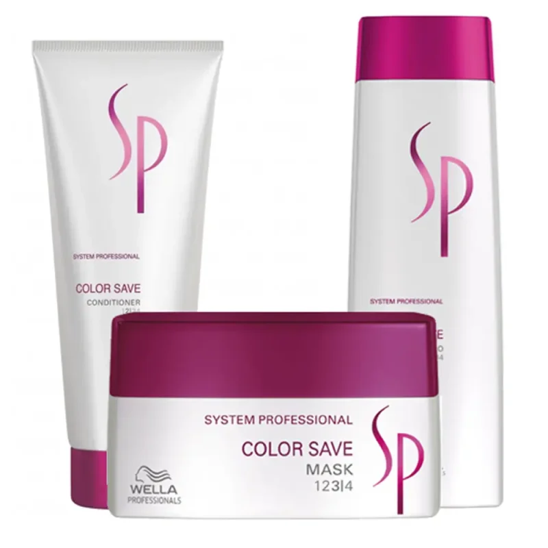 WELLA SYSTEM PROFESSIONAL Kit Color Save Shampoo 250ml + Balsamo 200ml + Mask 200ml