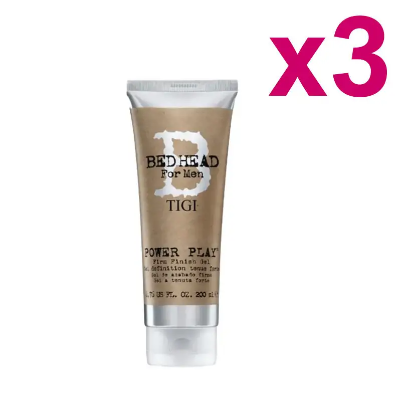 TIGI Kit Bed Head B For Men Power Play Gel 200ml 3 Pezzi