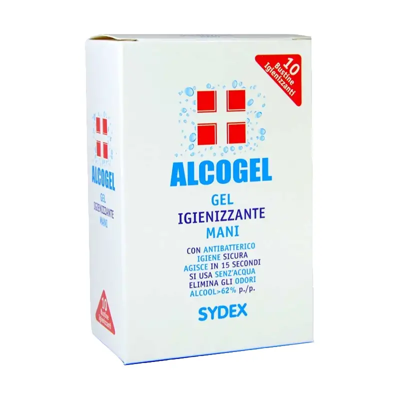 SYDEX Alcogel Gel Igienizzante Mani 10 bustine Igienizzanti