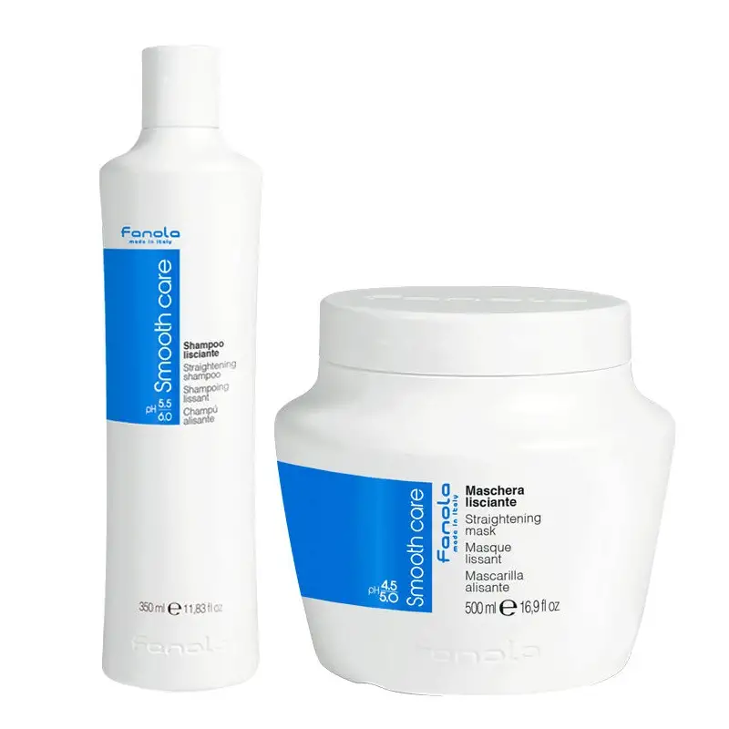 FANOLA Kit Shampoo Lisciante 350ml + Maschera Lisciante 500ml