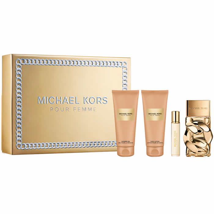 Michael Kors Pour Femme Eau De Parfum Spray 100ml Set 4 Parti