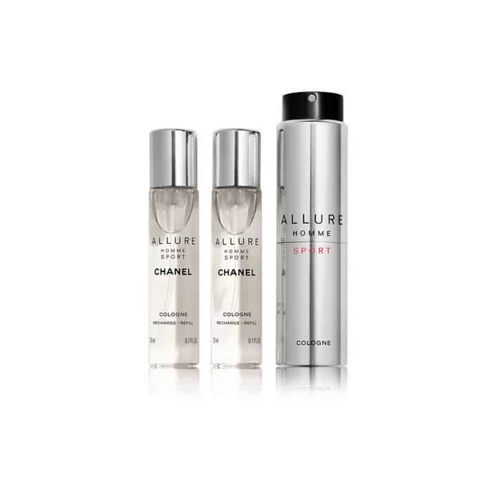 Chanel Allure Homme Sport Travel Spray Ricaricabile Set 4 Parti