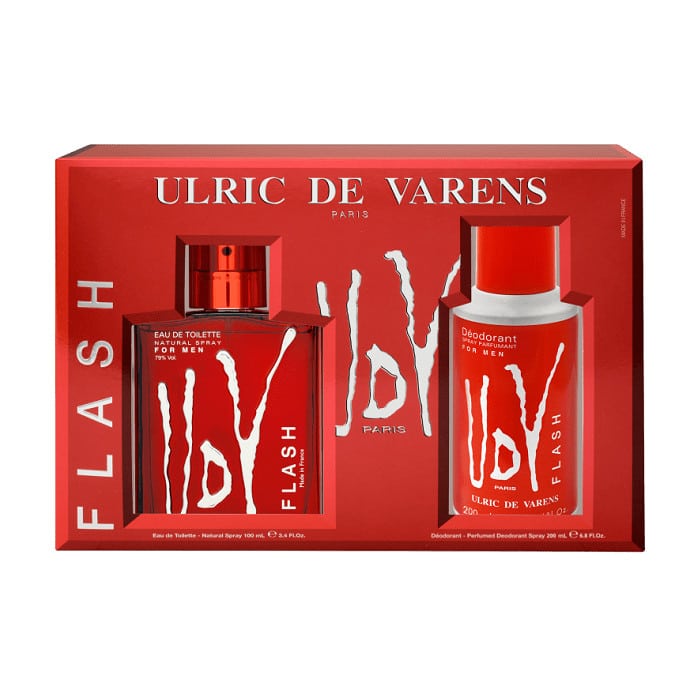 Ulric De Varens Flash Eau De Toilette Spray 100ml Set 2 Parti