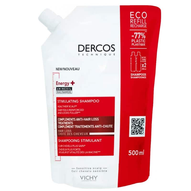 Vichy Dercos Energia+ Shampoo Stimolante Ricarica 500ml