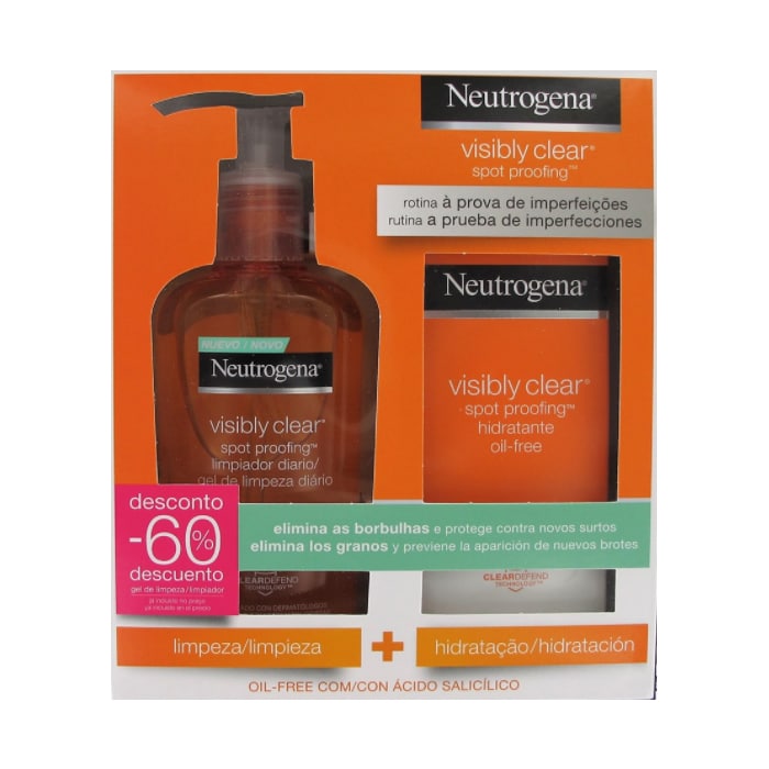 Neutrogena Visibly Clear Daily Wash 200ml Set 2 Parti