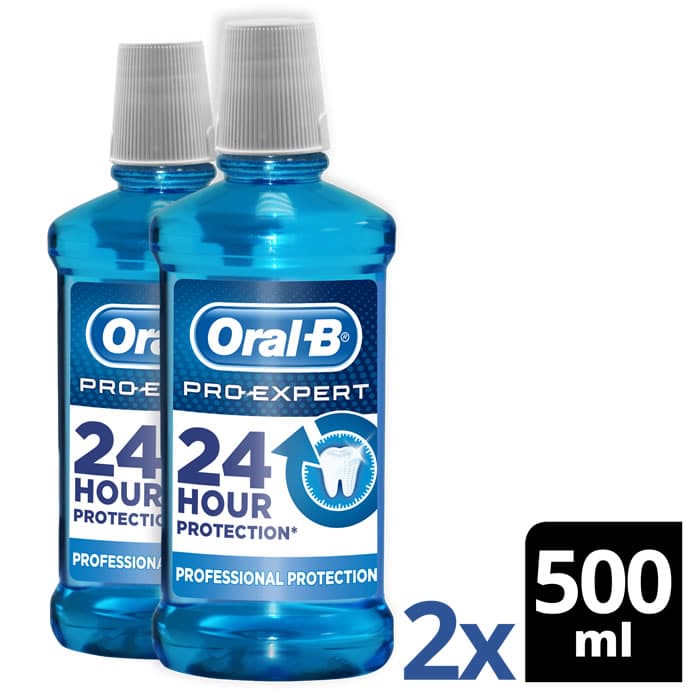 Oral-B Pro-Expert Collutorio Protezione Professionale 500ml Set 2 Parti