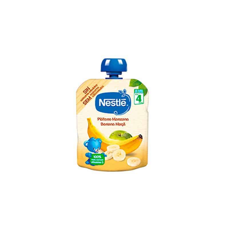 Nestle 3x Nestlé Naturnes Schiacciate Banana Mele 6 Mesi 90g