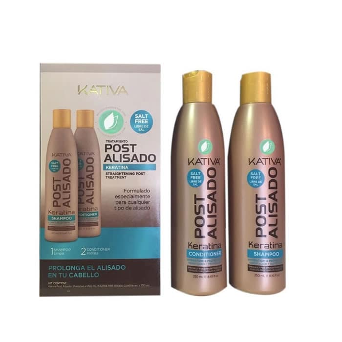 Kativa Keratina Shampoo Per Capelli Lisci 250ml Set 2 Parti