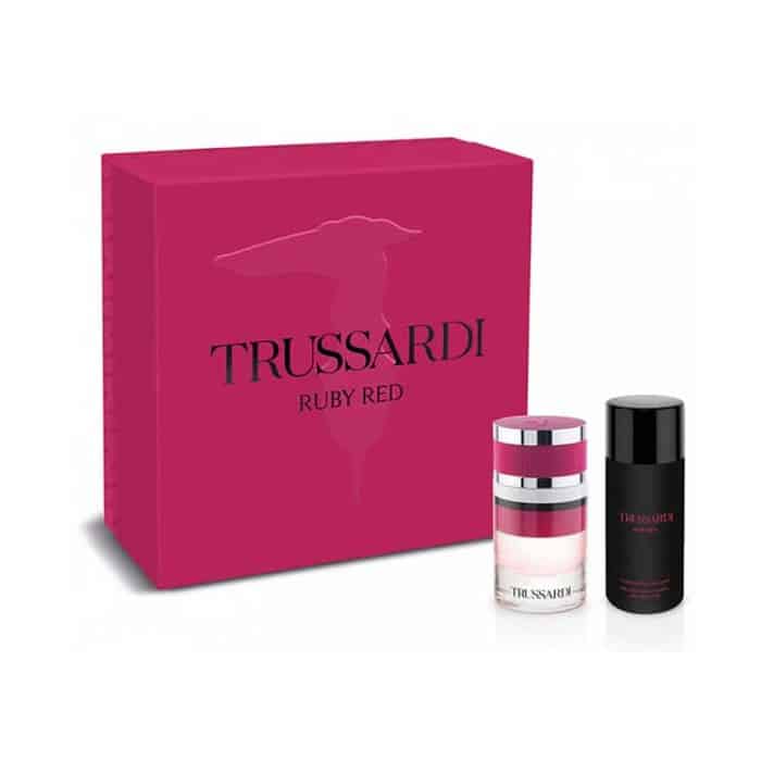 Trussardi Ruby Red Eau De Parfum Spray 60ml Set 2 Parti