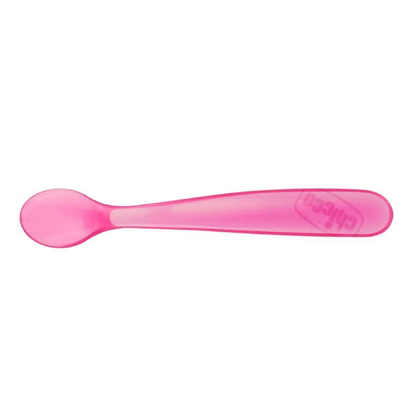 Chicco Cucchiaio Morbido Silicone Rosa 6m+ 2 Unità