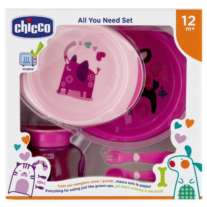 Chicco All You Need 12m+ Pink Set 5 Parti