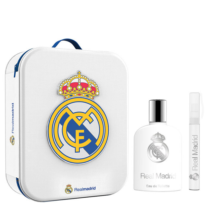 Real Madrid Eau De Toilette Spray 100ml Set 3 Parti