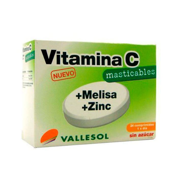 Vallesol Vitamin C +Lemon Balm +Zinc 24 Tablets