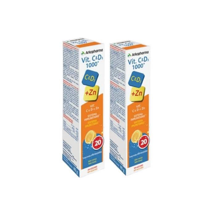 Arkopharma Vitamina C e D3 1000mg 2x20 Compresse