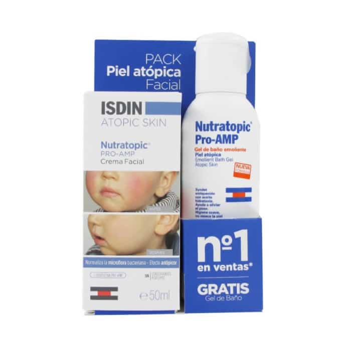 Isdin Nutratopic Crema Viso 50ml Set 2 Parti