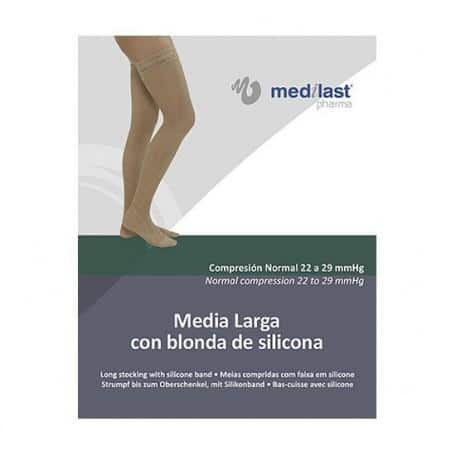 Media Medilast Larga Blonda De Silicona Beige T-P