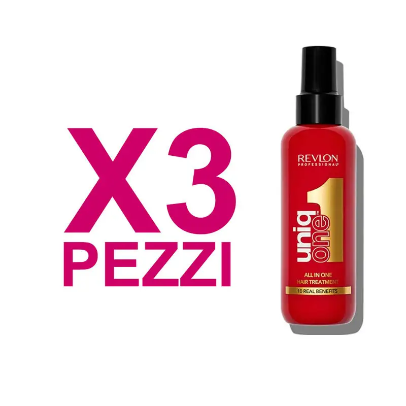 UNIQ ONE Kit All in one Hair Treatment 10 in 1 Classic Fragrance 3 Pezzi x 150ml