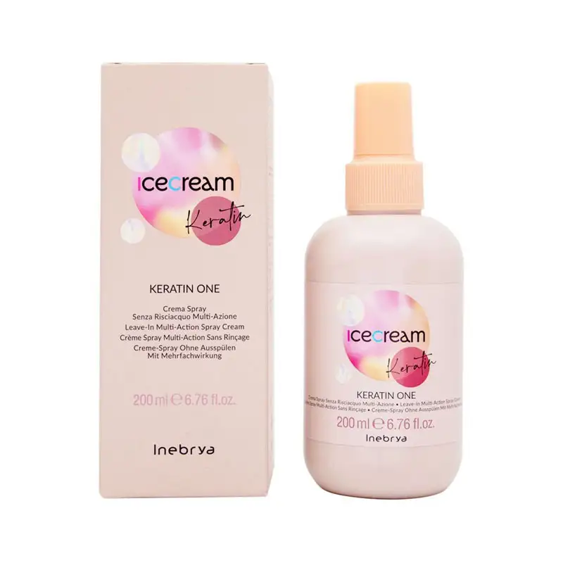 INEBRYA Ice Cream Keratin Spray Senza Risciacquo Multi-azione 200ml