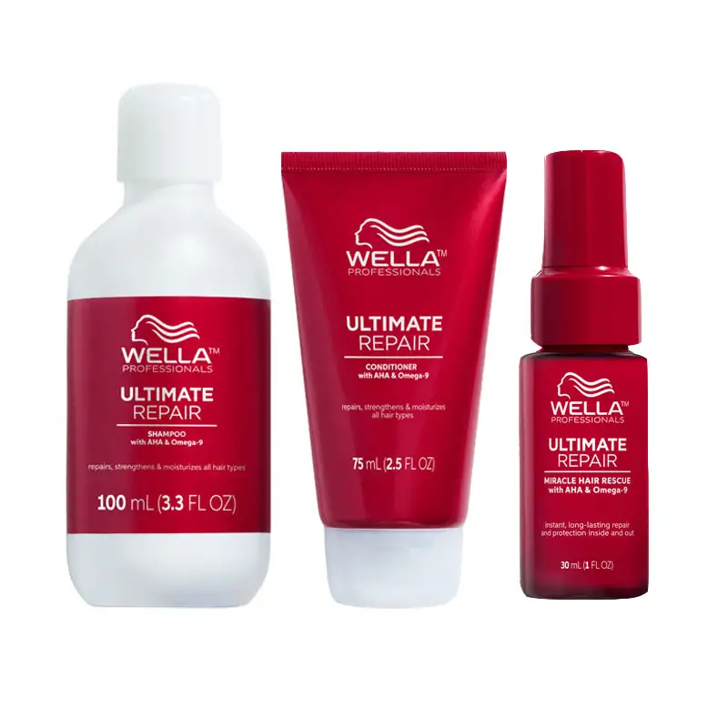 WELLA Kit Ultimate Repair Shampoo 100ml + Deep Conditioner 75ml + Miracle Hair Rescue 30ml