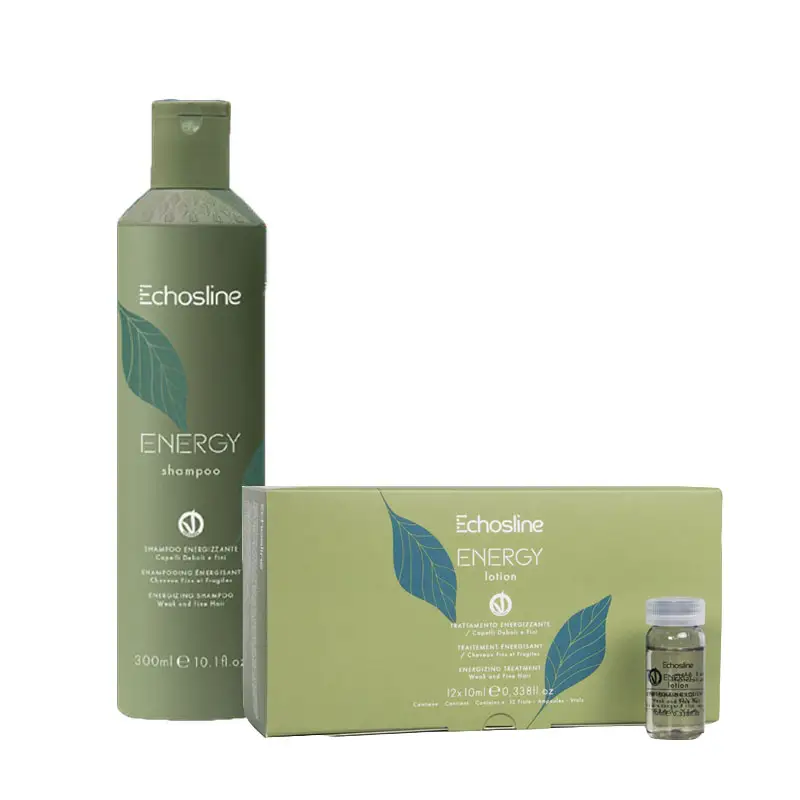 ECHOSLINE Kit Energy Shampoo 300ml + Fiale 12x10ml