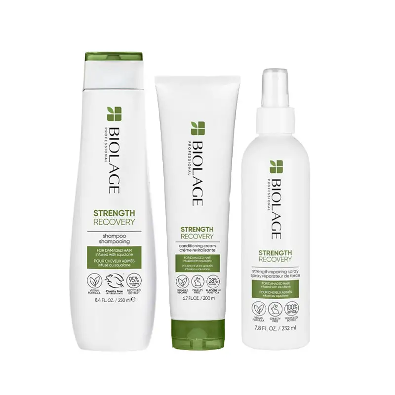 BIOLAGE Kit Strength Recovery Shampoo 250ml + Conditioning Cream 200ml + Spray 232ml