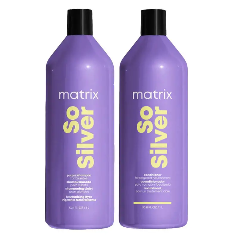 MATRIX TOTAL RESULTS Kit So Silver Purple Shampoo 1000ml + Conditioner 1000ml