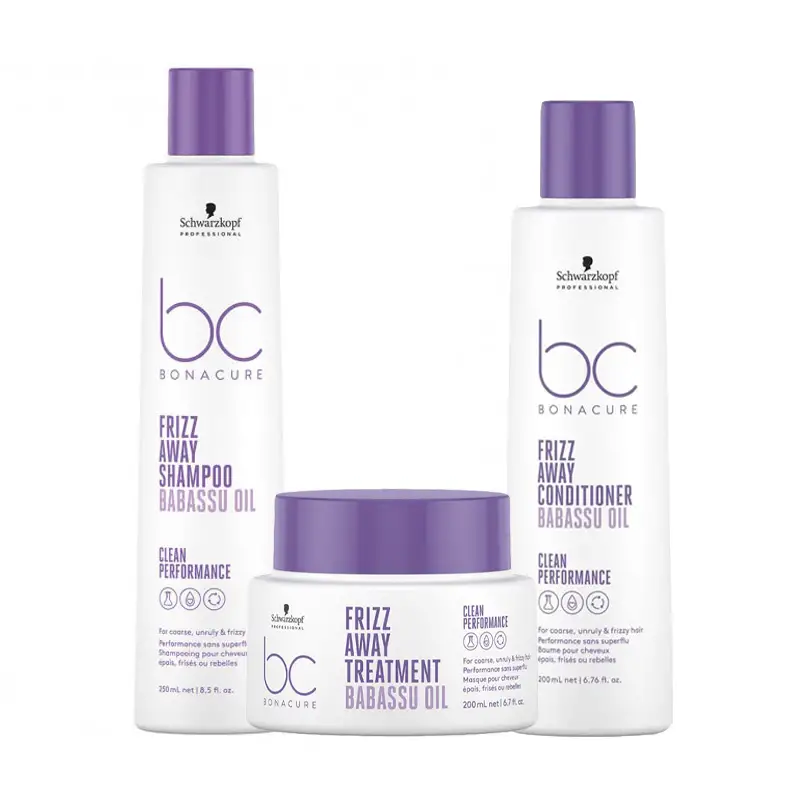 SCHWARZKOPF Kit BC Bonacure Frizz Shampoo 250ml + Mask 200ml + Conditioner 200ml