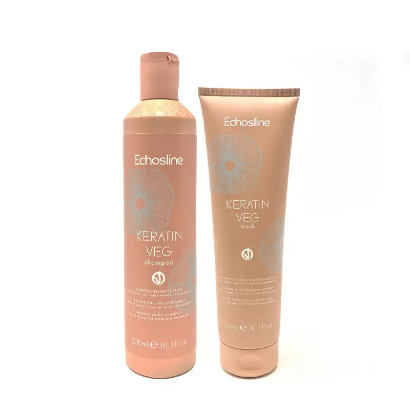 ECHOSLINE Kit Keratin Veg Shampoo 300ml + Mask 300ml