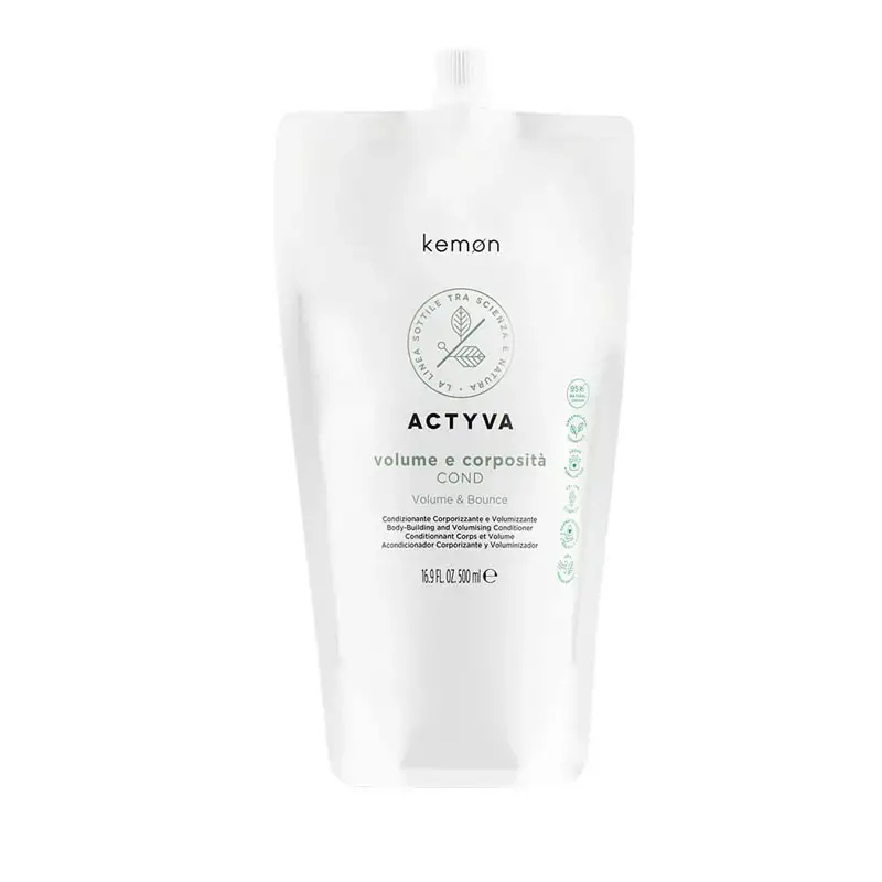 KEMON Actyva Volume E Corposità Refill Pouch Bag Conditioner 500ml