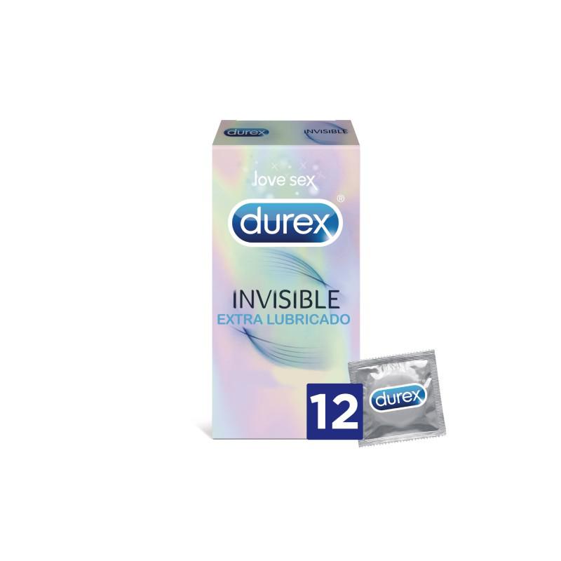 Durex Invisible Extra Fino Extra Lubricado 12 Unidades