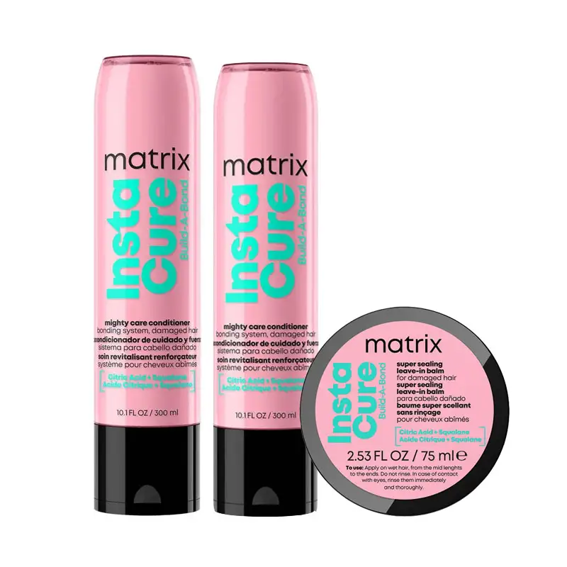 MATRIX TOTAL RESULTS Kit Insta Cure Build A Bond Shampoo 300ml + Conditioner 300ml + Leave In Balm 75ml