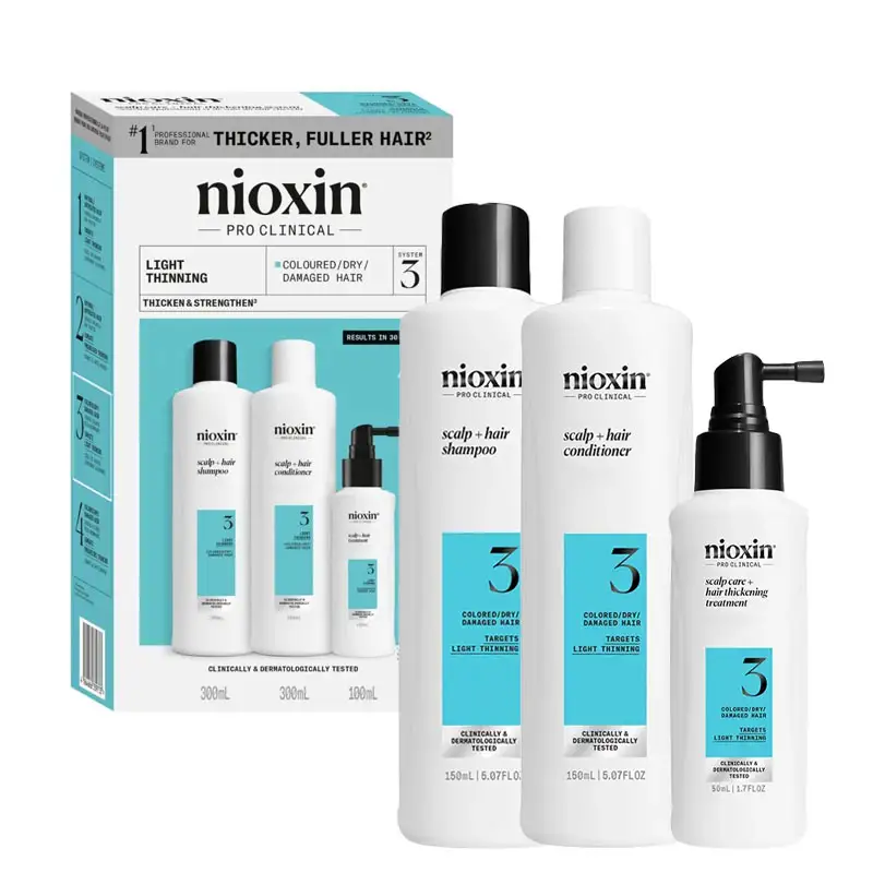 NIOXIN System Kit 3 Capelli Colorati Con Assotigliamneto Lieve