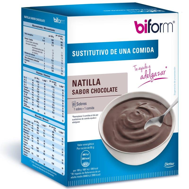 Biform Natillas Choco 6 Sobres