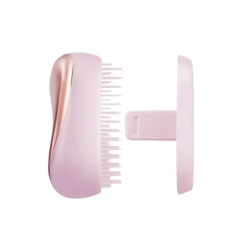 TANGLE TEEZER Compact Straight-Curly Pink Matte Chrome