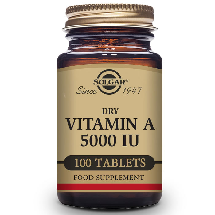 Solgar Vitamina A Secca 5000 UI 100 Compresse