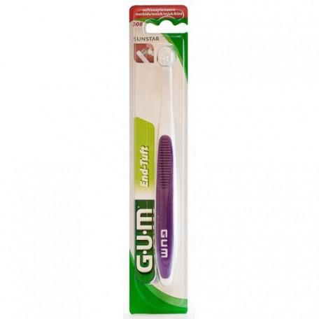 Gum G-U-M End Tuft Brush Toothbrush, 308rqb, 1 Ea