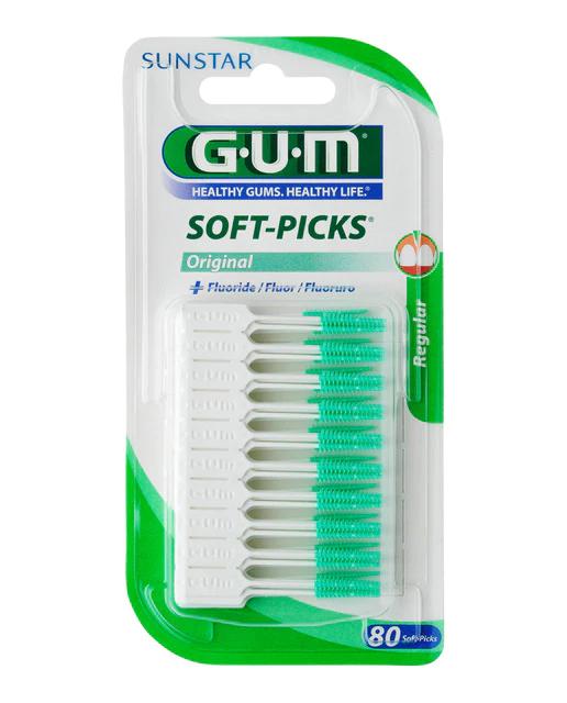 Sunstar Gum Soft-Pick Originali Con Fluoruro Regolare 80 Unità