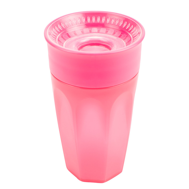 360 Bicchiere Senza Beccuccio Rosa Senza Manico 300ml
