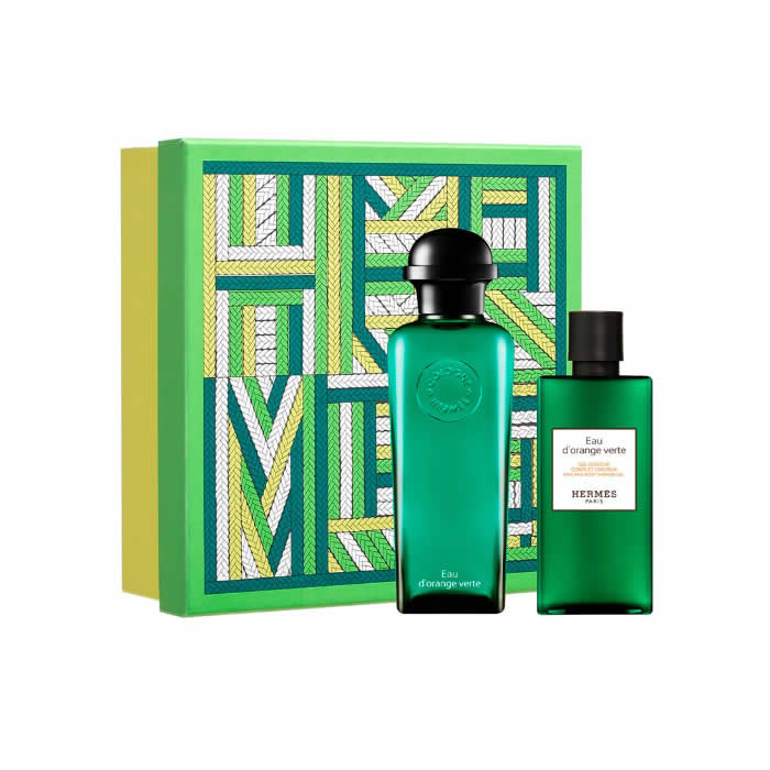 Hermès Eau D'Orange Verte Eau De Cologne Spray 100ml Set 2 Parti