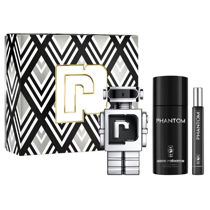 Paco Rabanne Phantom Eau de Toilette Spray 100ml Set 3 Parti