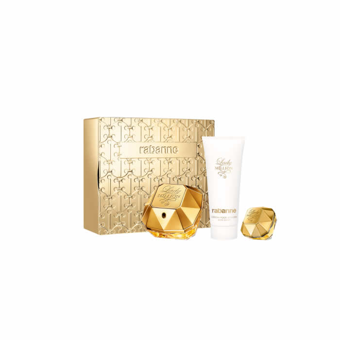 Paco Rabanne Lady Million Eau De Parfum Spray 80ml Set 3 Parti