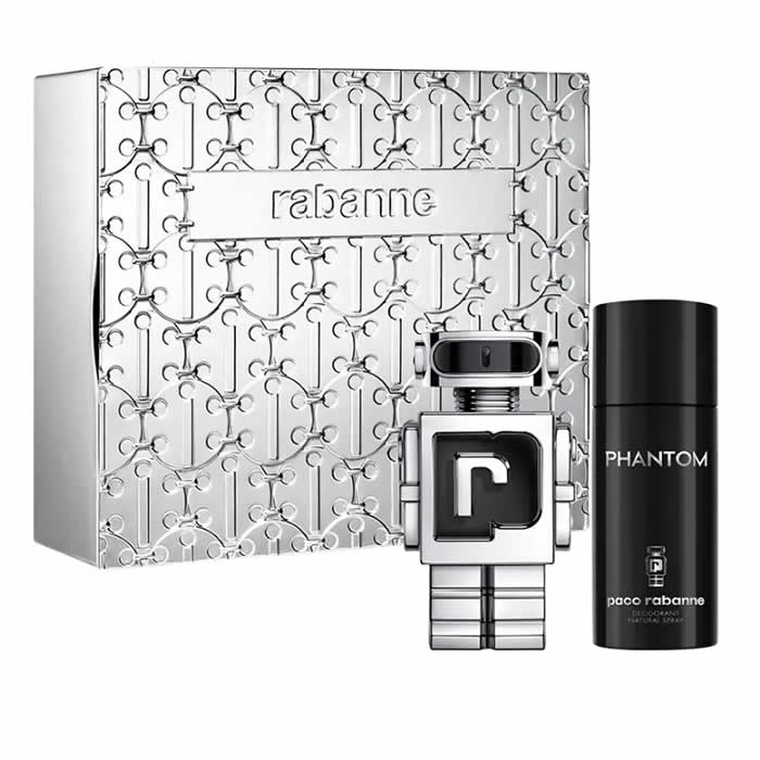 Paco Rabanne Phantom Eau De Toilette Spray 100ml Set 2 Parti