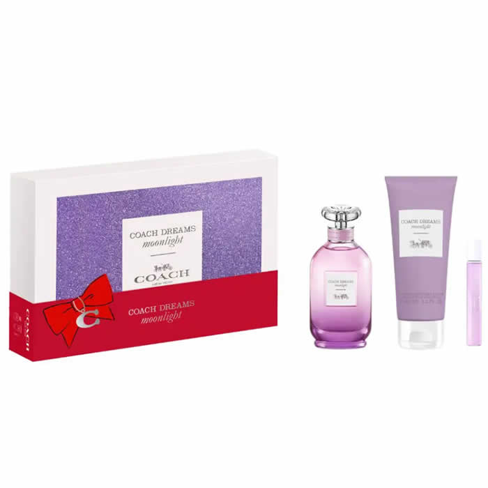 Coach Dreams Moonlight Eau De Perfume Spray 90ml Set 3 Parti