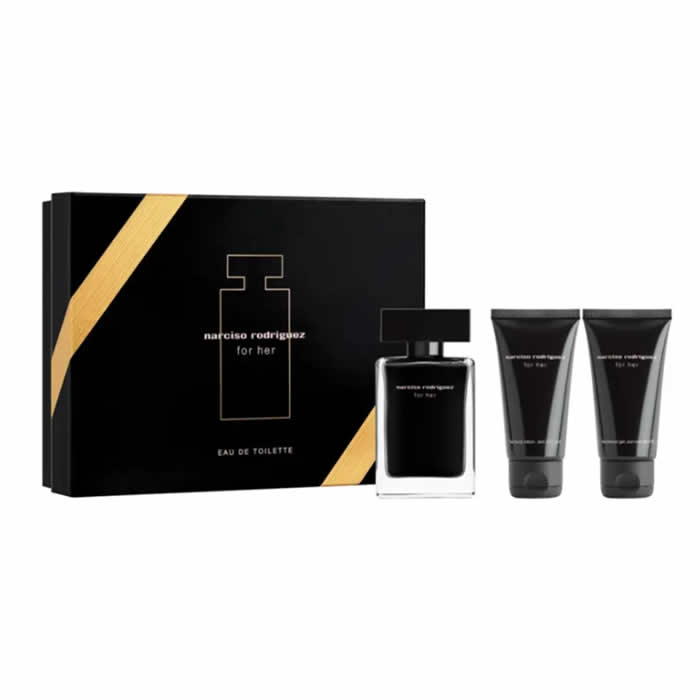 Narciso Rodriguez For Her Eau De Toilette Spray 50ml Set 3 Parti
