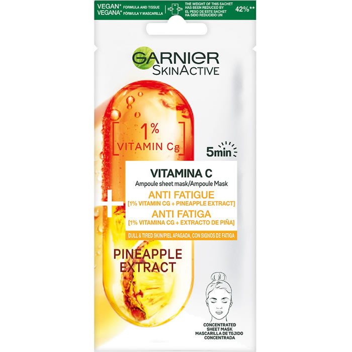 Garnier SkinActive Pineapple Extract Anti-Fatigue Face Mask 1 Unità