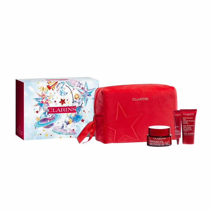 Clarins Super Restorative Day Cream 50ml Set 4 Parti