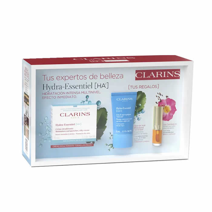Clarins Hydra-Essentiel Crema idratante 50ml Set 3 Parti