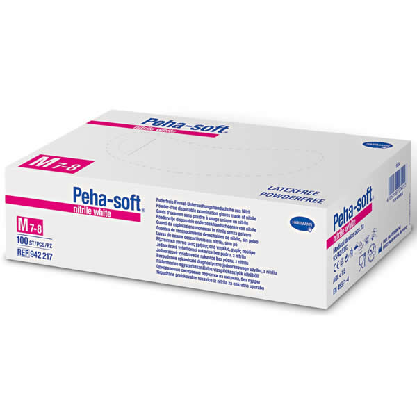 Hartmann Peha-Soft Nitrile White Di Medie Dimensioni