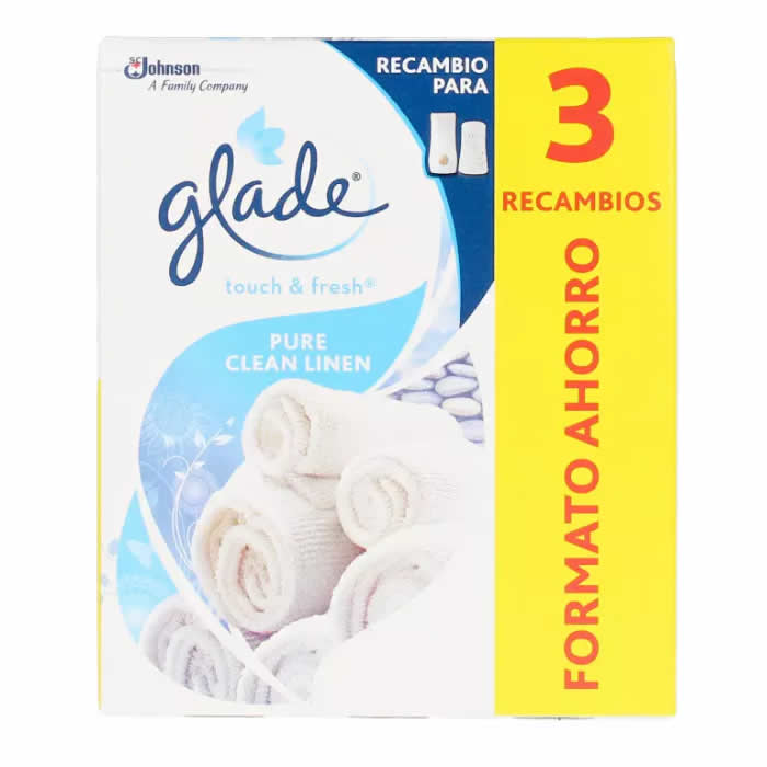 Glade Touch And Fresh Pure Clean Linen 3 Refill